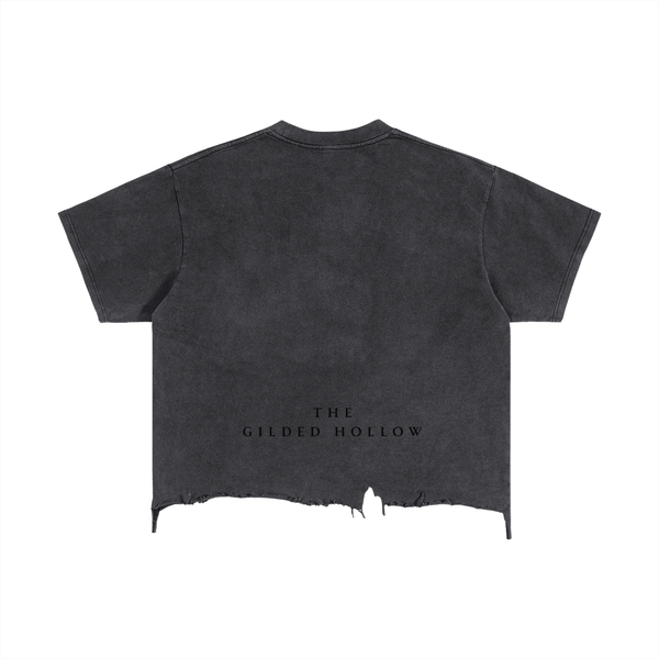 Vintage Wash Boxy Distressed Hem T-Shirt - The Gilded Hollow