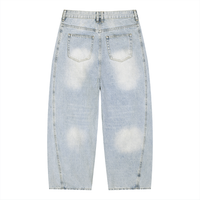 Men's Vintage Wash Sunfade Barrel Leg Jeans