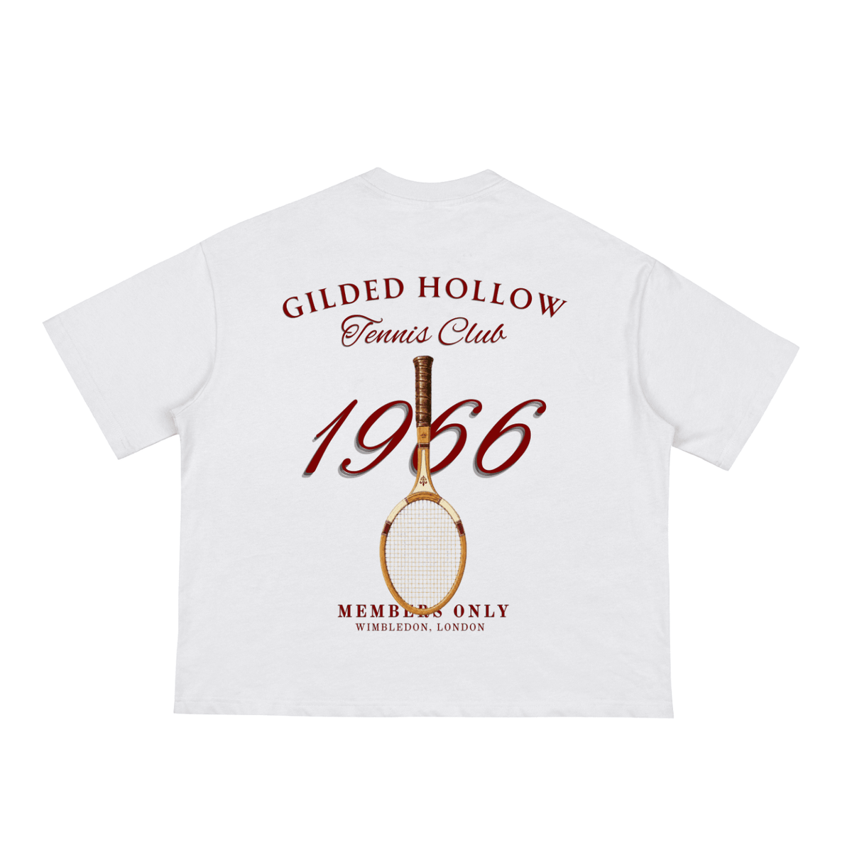 GH tennis club Boxy Tee - The Gilded Hollow