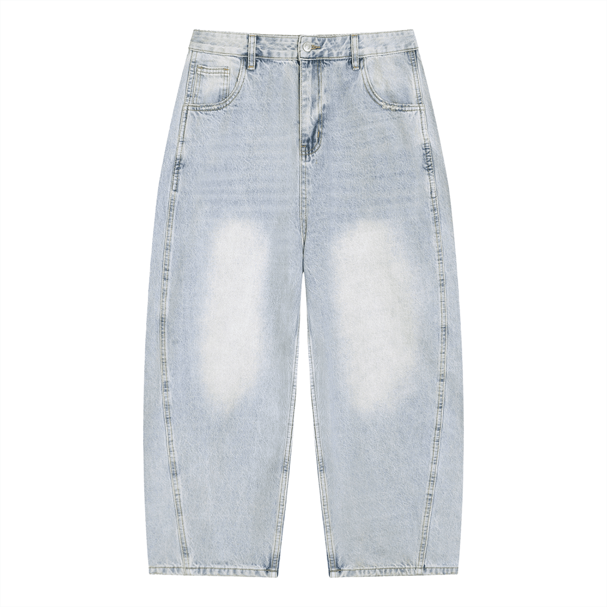 Men's Vintage Wash Sunfade Barrel Leg Jeans - The Gilded Hollow