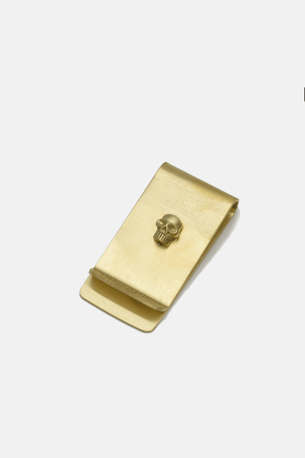 Skull brass money clip - The Gilded Hollow