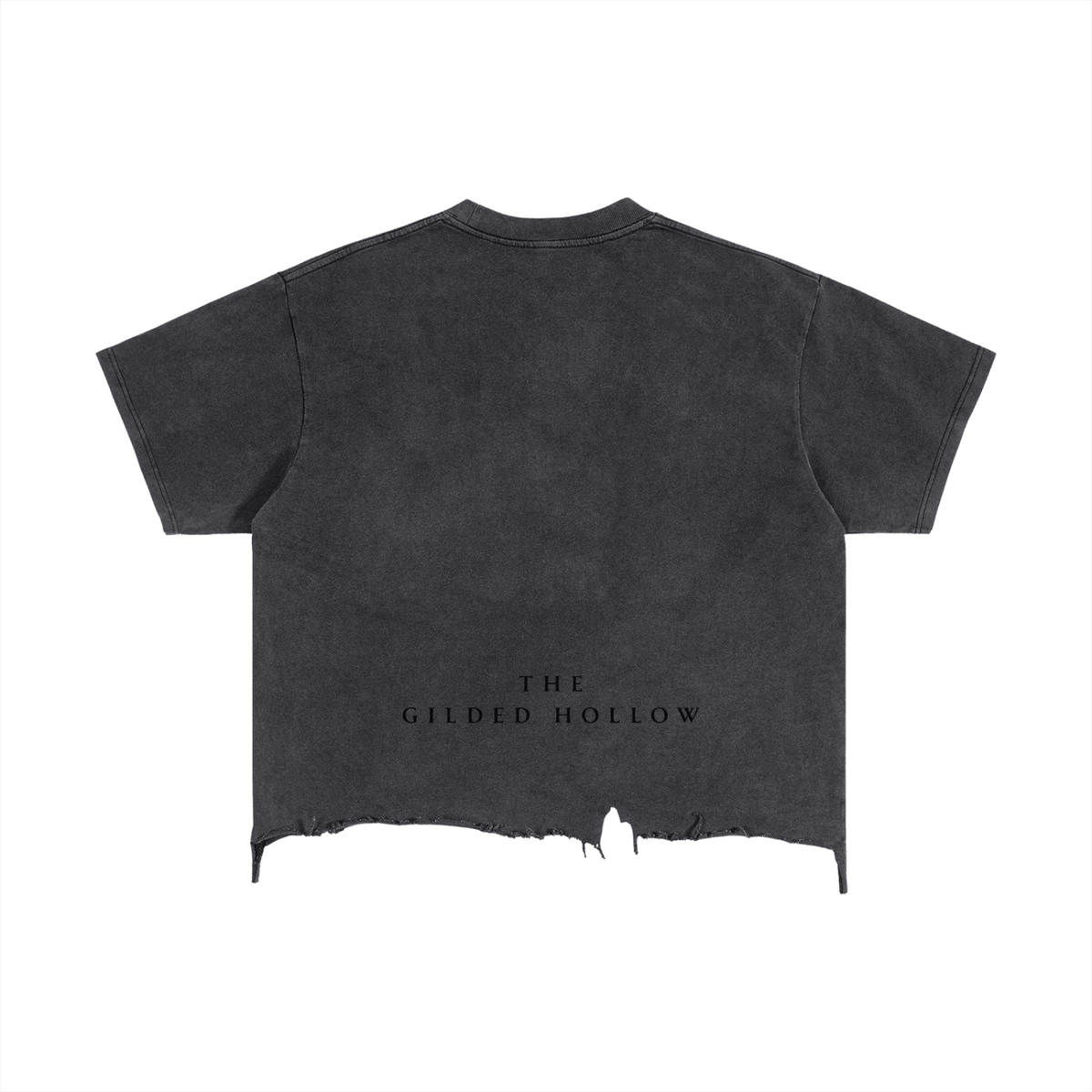 Vintage Wash Boxy Distressed Hem T-Shirt - The Gilded Hollow
