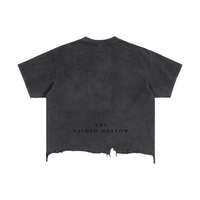 Vintage Wash Boxy Distressed Hem T-Shirt - The Gilded Hollow